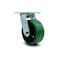 Service Caster 5 Inch Green Poly on Cast Iron Wheel Swivel Caster with Roller Bearing SCC SCC-30CS520-PUR-GB - alternate 1